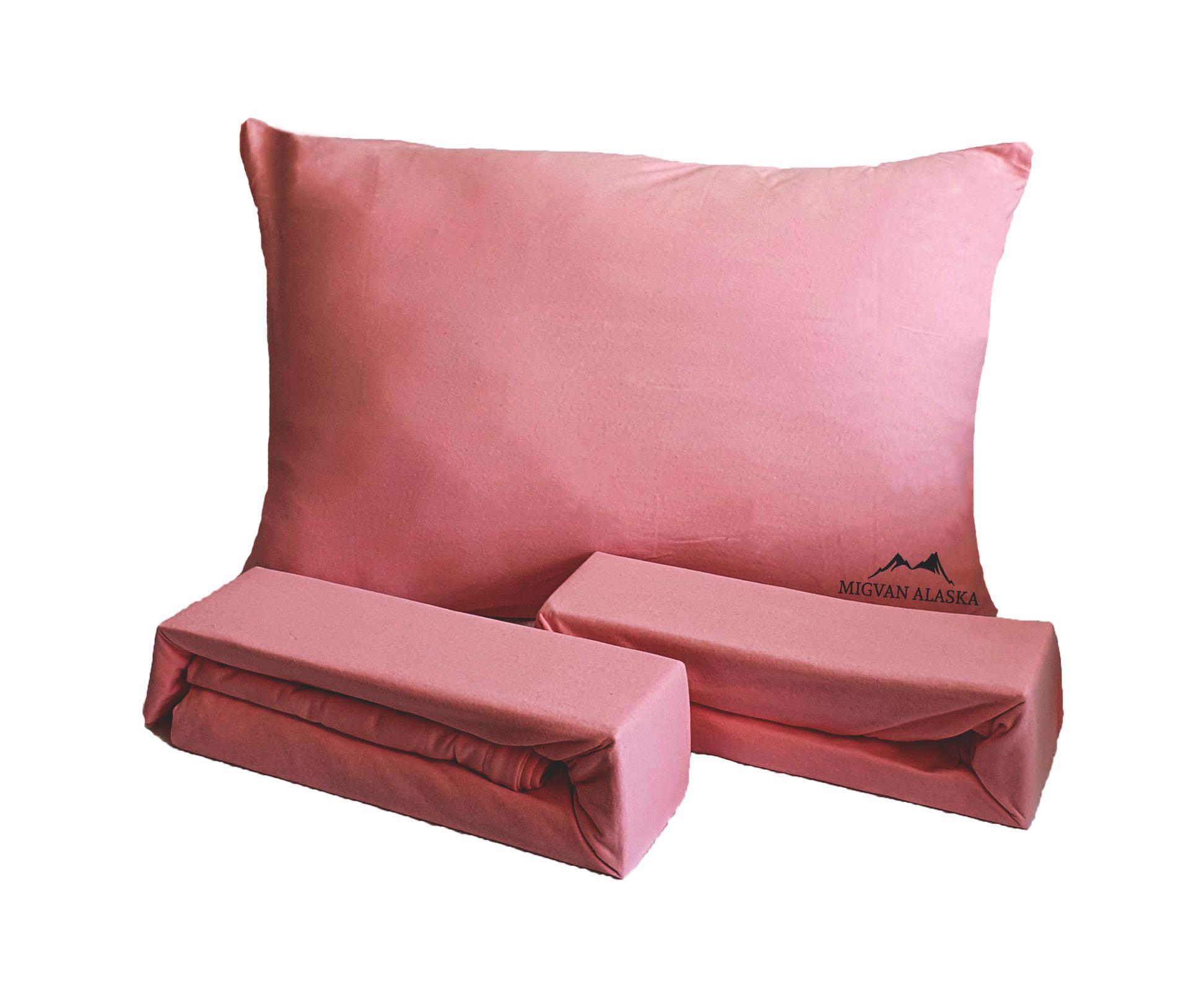 סדין ג'רסי טריקו צבע - ורוד עתיק + ציפית מתנה! ⭐מבצע ענקי⭐