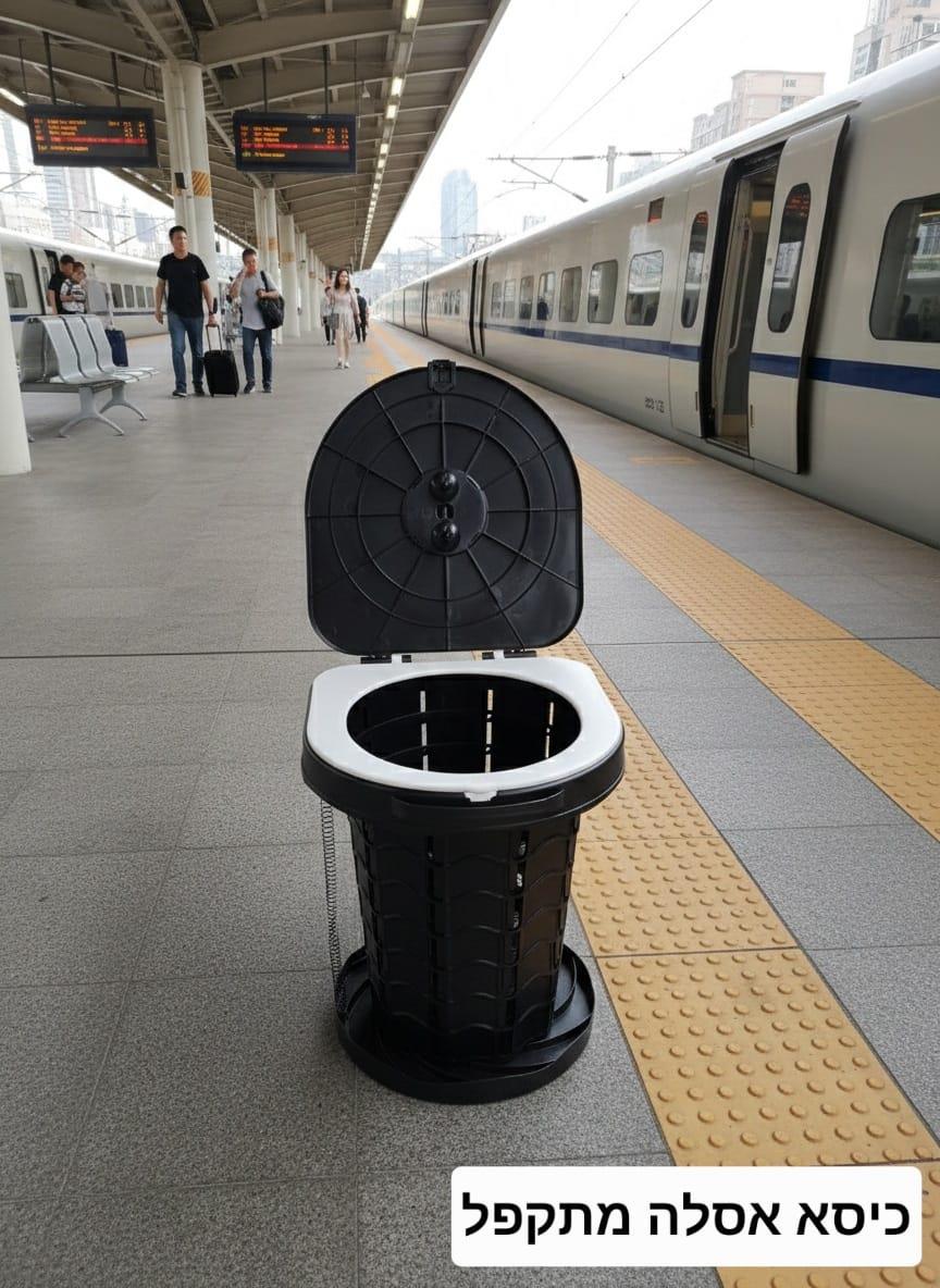 כיסא אסלה מתקפלת אינו תופס מקום מגיע עם שקיות ותיק אכסון קמפינג לייף כיסא אסלה מתקפלת אינו תופס מקום מגיע עם שקיות ותיק אכסון קמפינג לייף