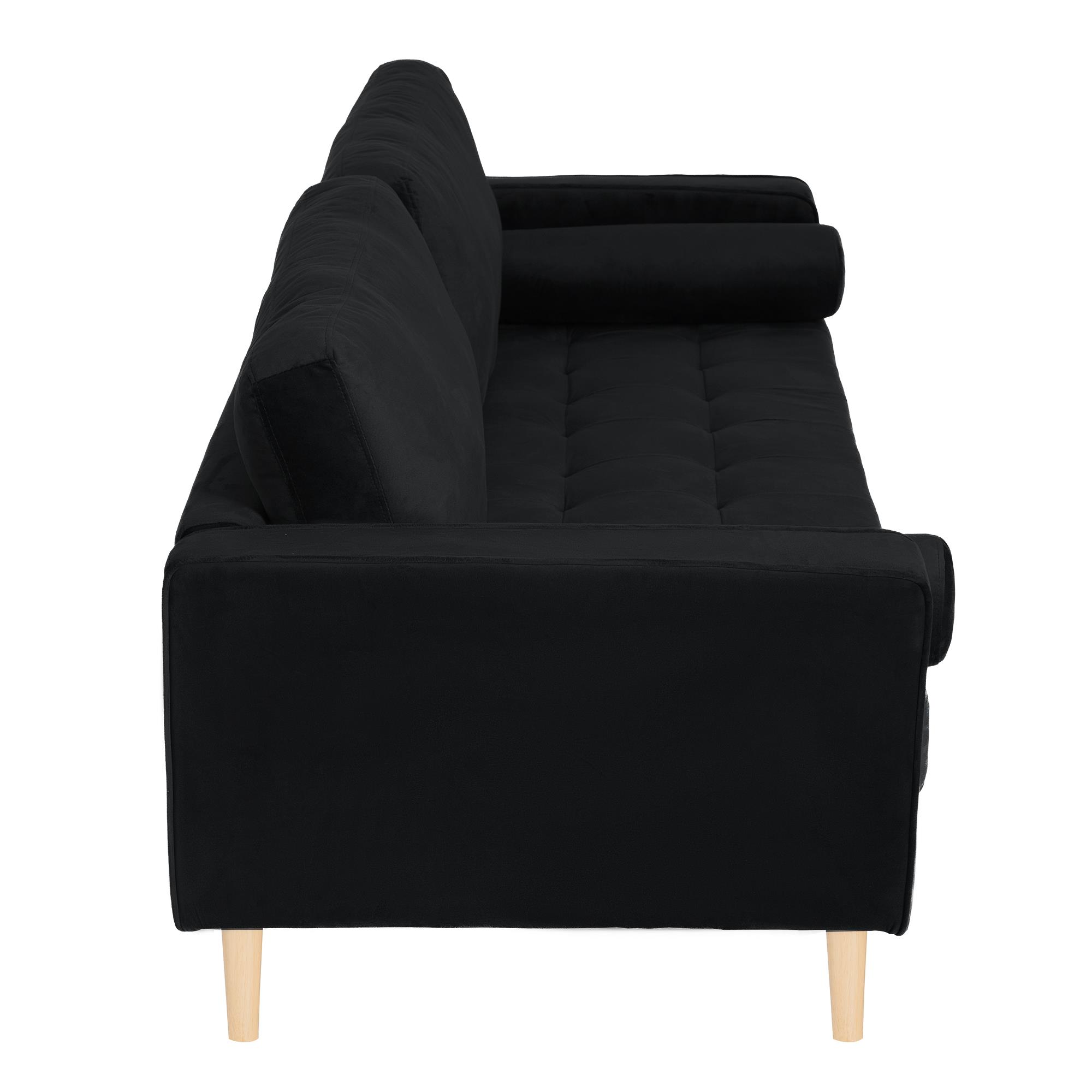 ספה תלת מושבית דגם סונטה צבע שחור