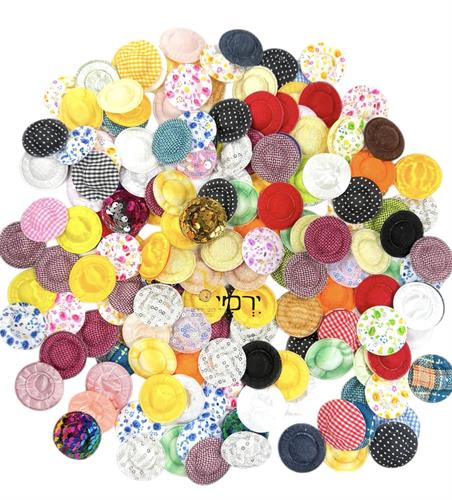 כובעים מיני צבעוניים ליצירה - במארז גדול