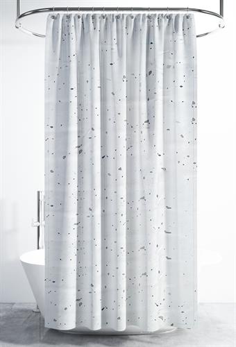 וילון אמבטיה מודפס דגם Marble