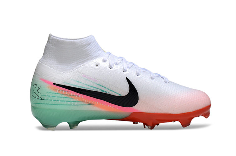 נעלי כדורגל ילדים Nike Air Zoom Mercurial Elite לבן טורקיז