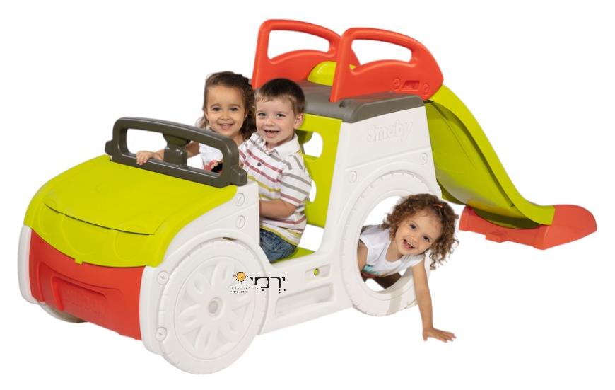מכונית לחצר + מגלשה