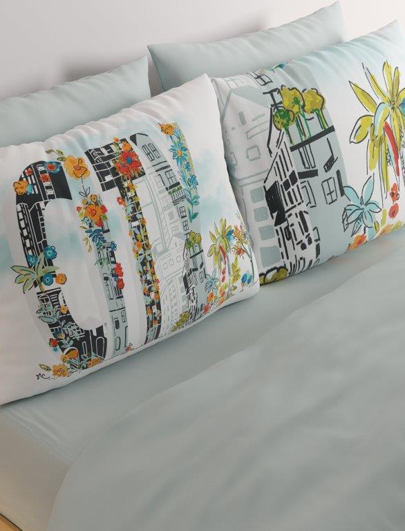 סט מצעים מיטה וחצי 100% כותנה דגם - סיטי