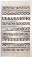 שטיח סלון זנבה בסגנון בוהו אתני - 100% כותנה