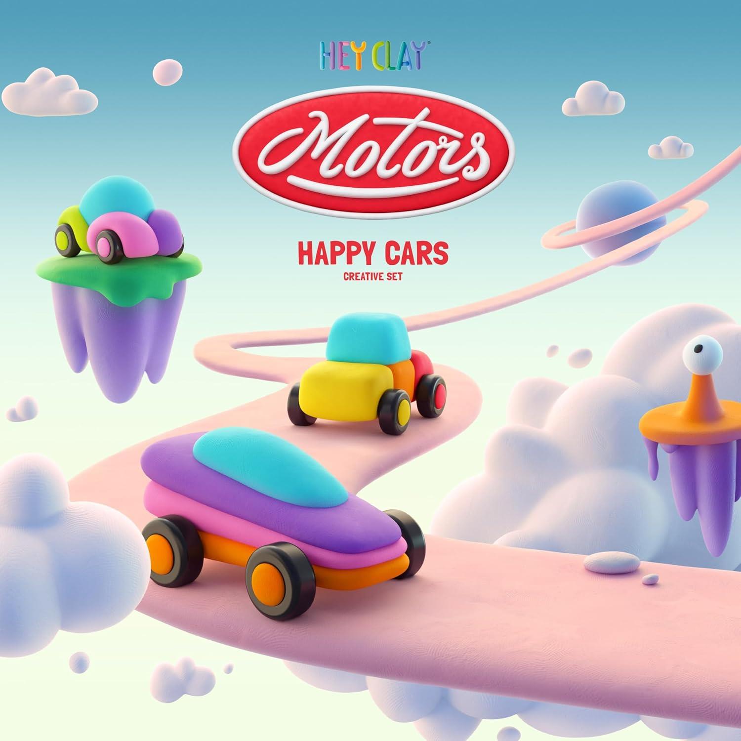 היי קליי - Hey Clay - סט מכוניות עליזות היי קליי - Hey Clay - סט מכוניות עליזות