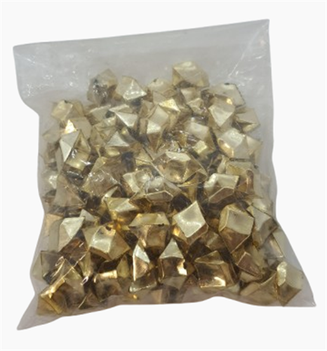 אבני פלסטיק זהב / כסף