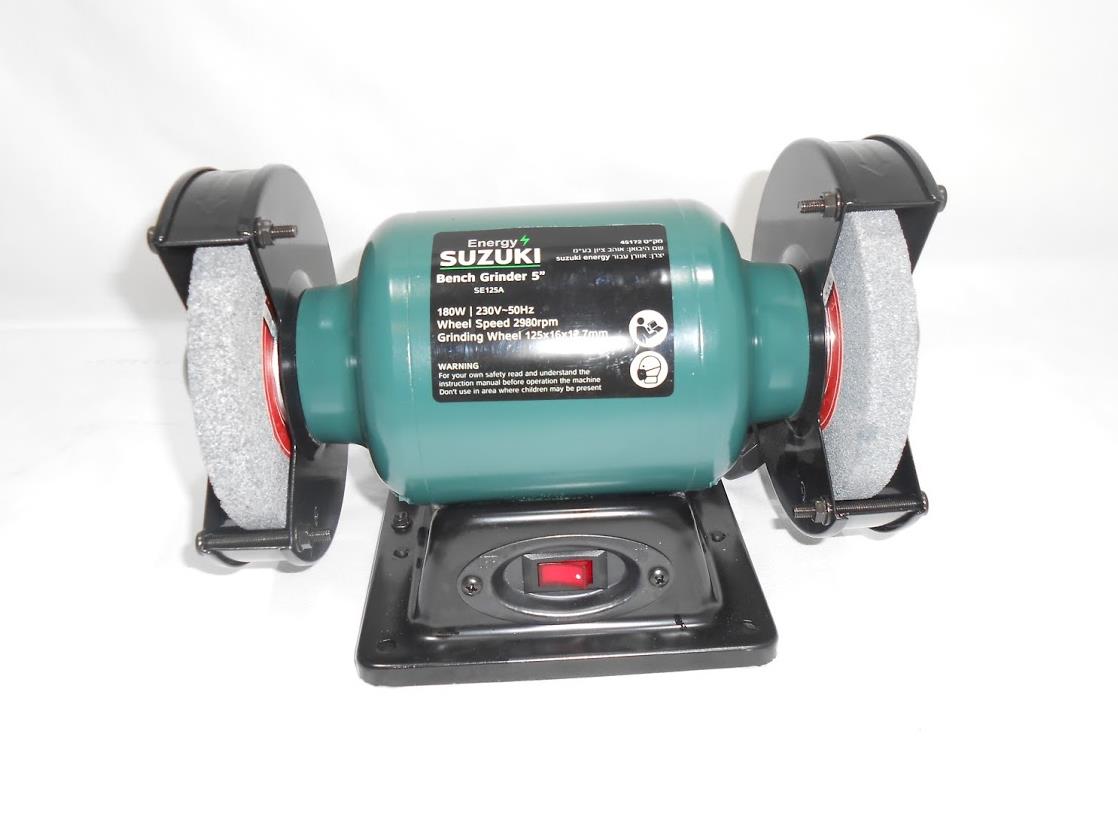 משחזת שולחן אבן משחזת (משייפת שולחן) חשמלית לבית המלאכה לסדנא ולבית קמפינג לייף