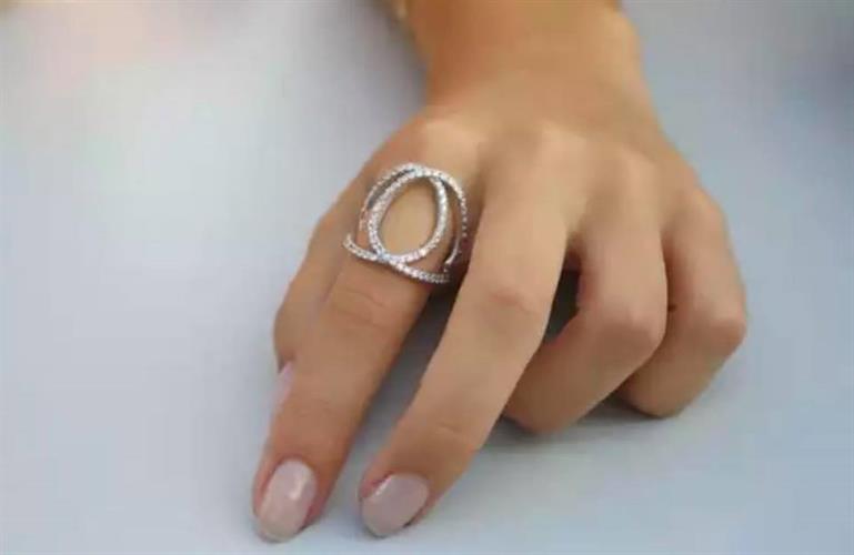 טבעת לולאות - כסף אמיתי