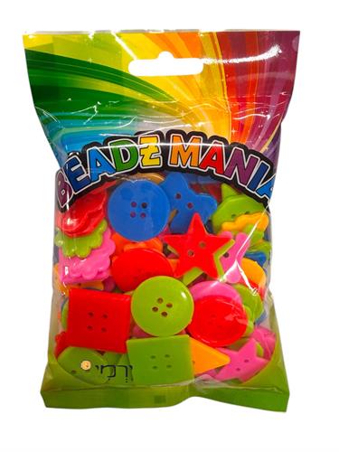 חרוזי כפתורים צורות בשקית