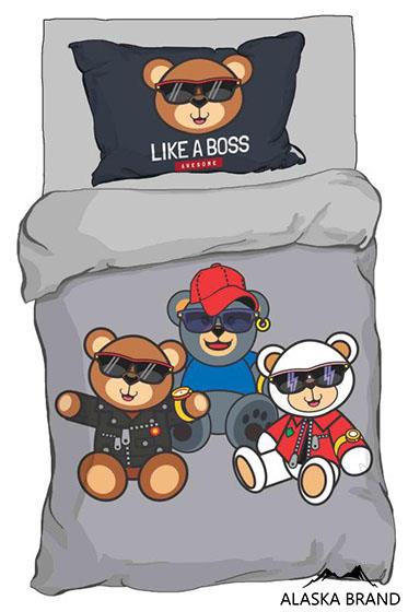 סט מצעים + פוך - להיט לילדים | דגם דובים