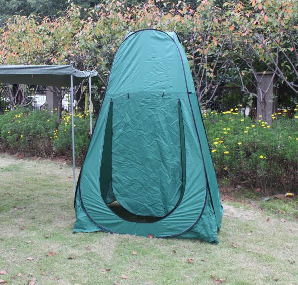אוהל תא שירותים מקלחת הנקה הלבשה לשטח לבית ולכל מקום צבע ירוק קמפינג לייף