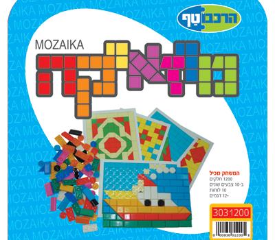 הרכבת מוזאיקה 1200 חלקים + 10 לוחות + 12 דגמים