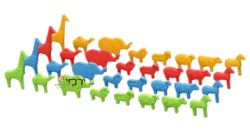 חיות סיליקון תוספת למיני וופל - 32 יח' חיות סיליקון תוספת למיני וופל - 32 יח'