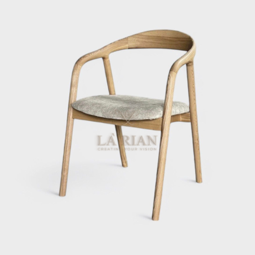 כסא אוכל גורדן אגוז\אלון מושב פשתן