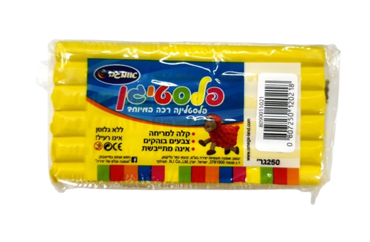 פלסטלינה רכה במיוחד לפי גוון
