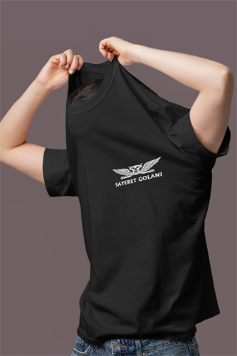 חולצת לוחם שחורה, סמל הדובי, סטייל טקטי, חולצות דרייפיט מנדפות זיעה, מתנה לבן זוג חייל, עיצוב אישי לחיילים, חטיבת גולני