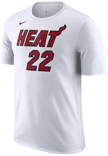 חולצה קצרה מיאמי היט #22 NBA לבנה