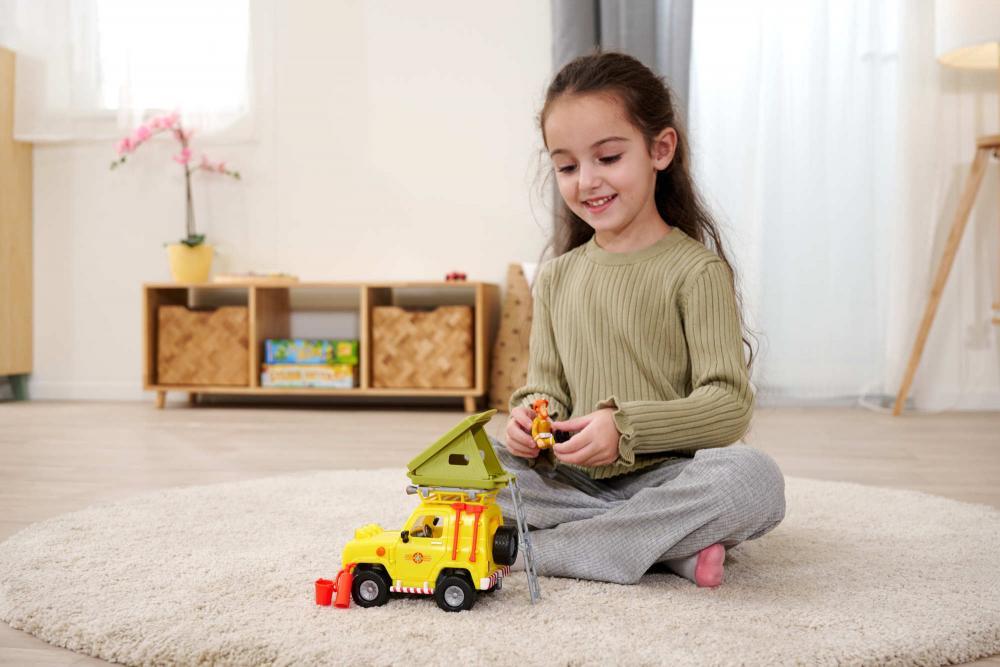 סמי הכבאי - ג'יפ חילוץ והצלה 4X4 כולל דמויות ואוהל בגג