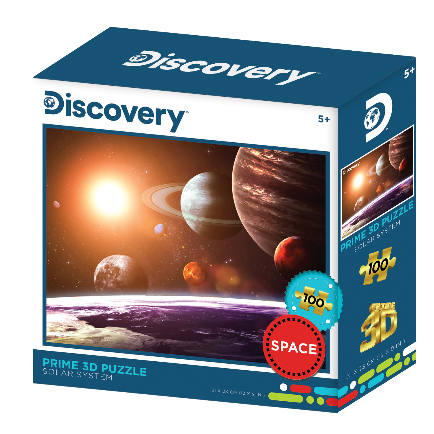 פאזל תלת מימד מערכת השמש 100 חלקים מבית Prime 3D