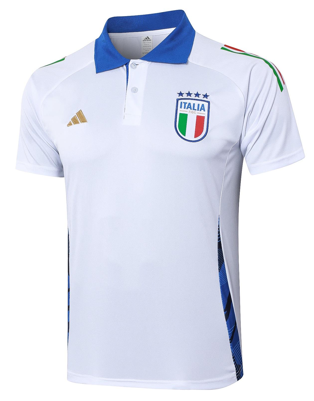 איטליה חולצת פולו לבנה