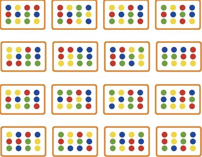 משחק התאמה צורות וצבעים + דגמים ל4 ילדים