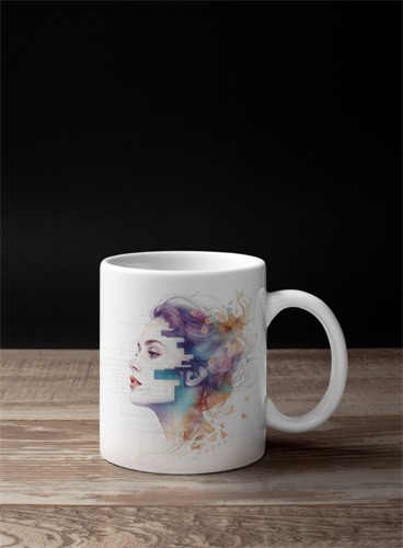 ספל אמנותי בעיצוב נשי מודרני עם איור צבעוני ומשפט השראה על צמיחה ובחירה ספל אמנותי בעיצוב נשי מודרני עם איור צבעוני ומשפט השראה על צמיחה ובחירה