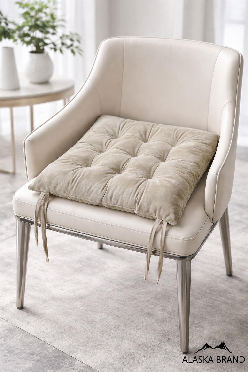 כרית מושב מרובעת לכיסא | צבע אבן כרית מושב מרובעת לכיסא | צבע אבן