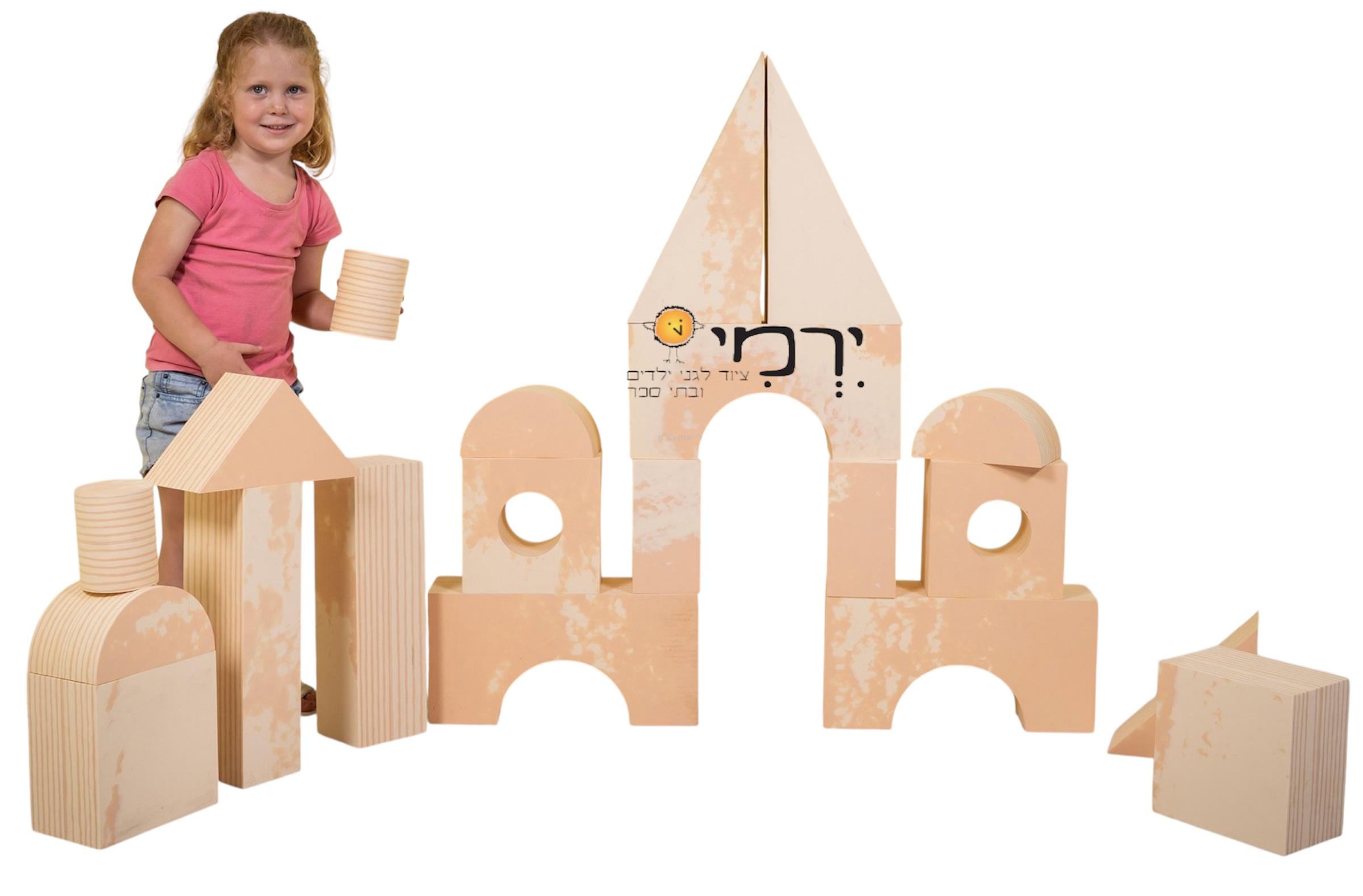 קוביות סול ענקיות דמוי עץ - מארז