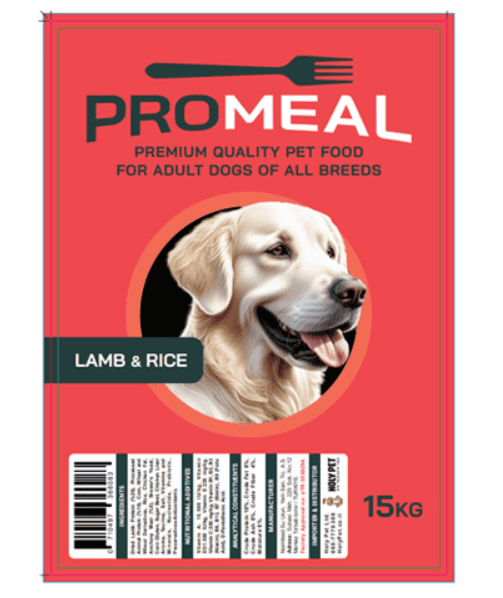 פרומיל מזון לכלב בטעם כבש 15 ק"ג PROMEAL