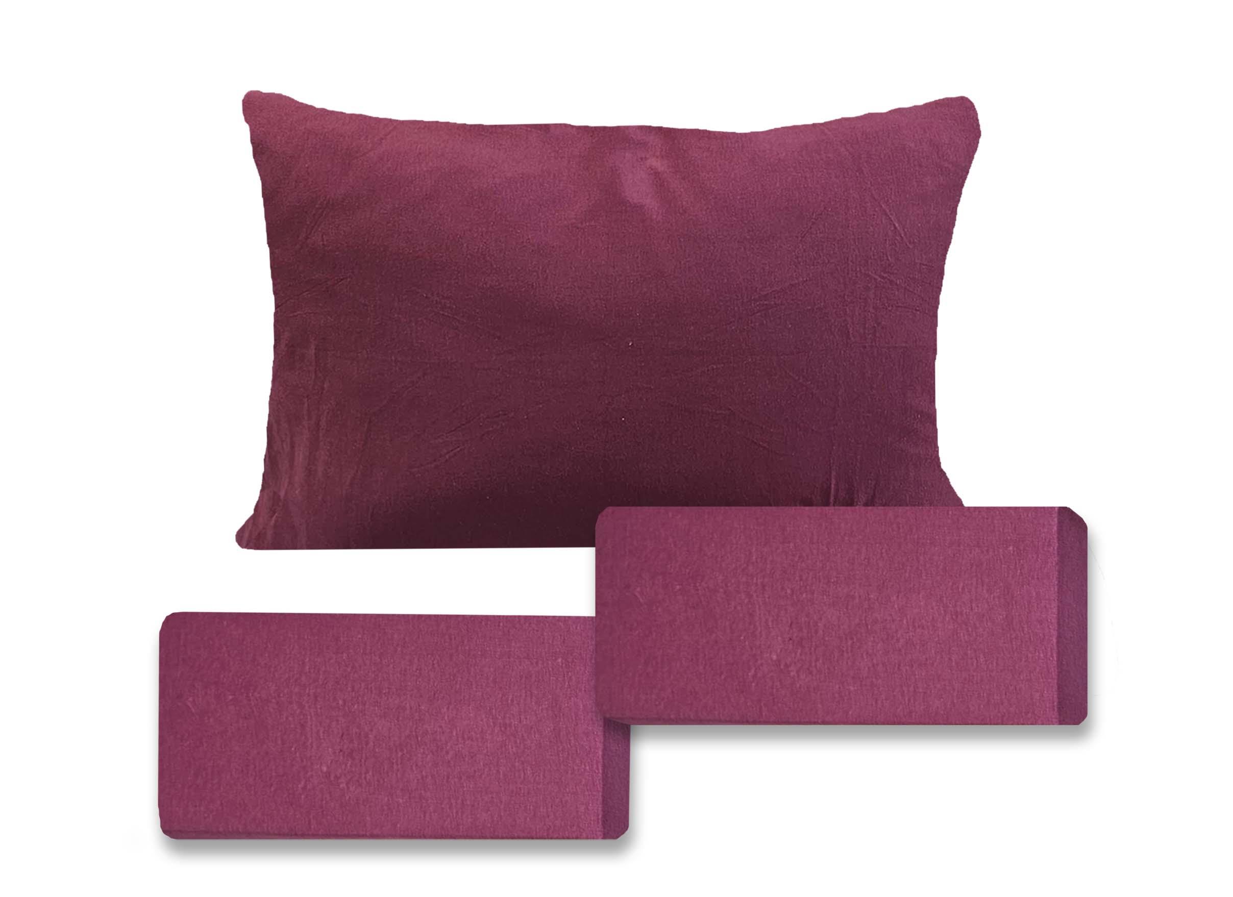 סדין ג'רסי טריקו צבע - יין + ציפית מתנה! ⭐מבצע ענקי⭐