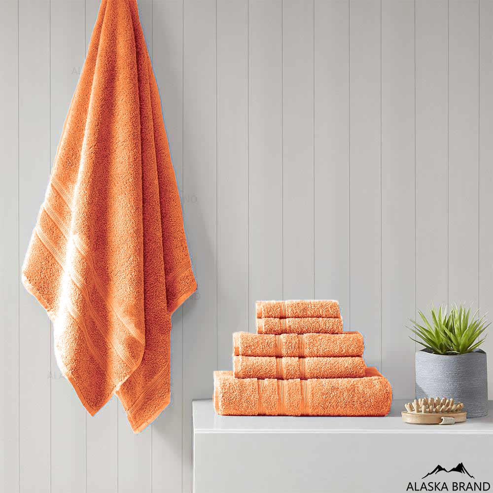 מגבות עבות דגם פרימיום - Premium *כושר ספיגה גבוה* כתום כהה