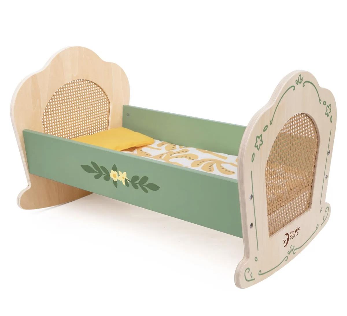 עריסת בובה עץ איכותי