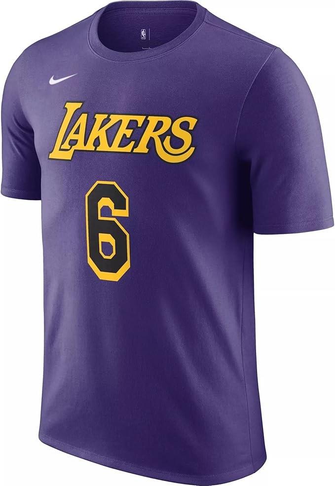 חולצה קצרה ל.א לייקרס #6 NBA סגולה