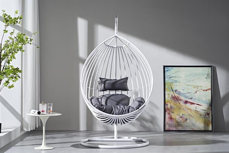 ערסל לגינה ולמרפסת דגם מיאמי צבע לבן