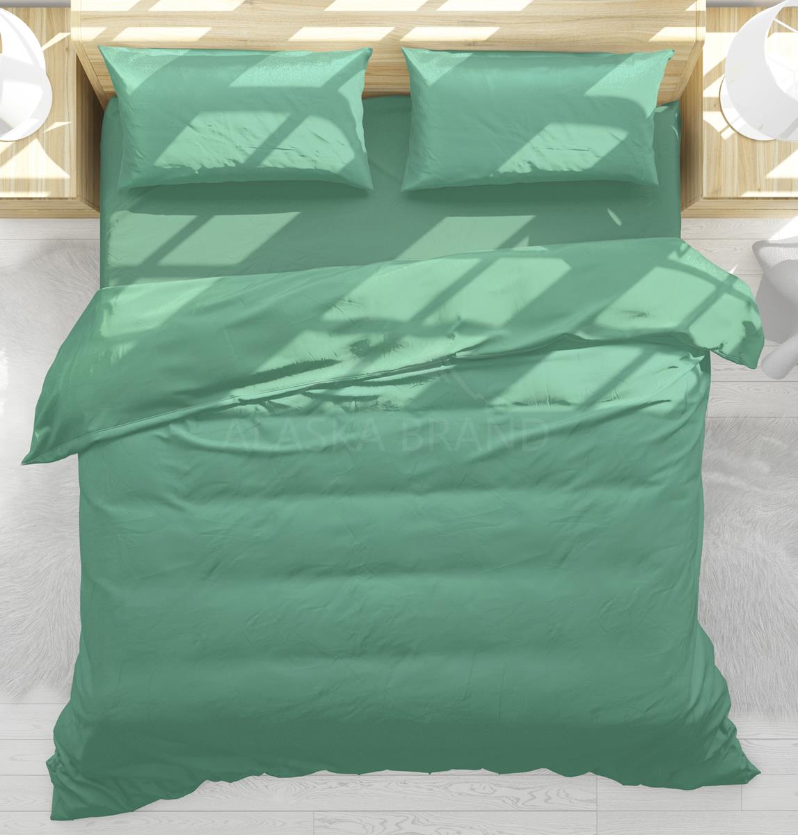 מצעים בתפזורת להרכבה 100% כותנה - ירוק בקבוק