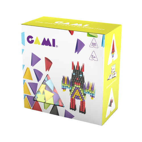 גאמי GAMI בסיס 500 יחידות משולשי סיליקון עבור אוריגמי מודולרי