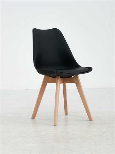 כסא לפינת אוכל מעוצב דגם מנהטן צבע שחור