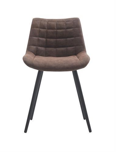 כסא לפינת אוכל דגם רון דמוי עור חום כסא לפינת אוכל דגם רון דמוי עור חום