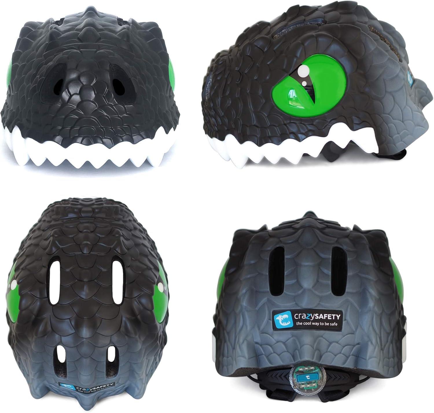 קסדת אופניים - דרקון צבע שחור