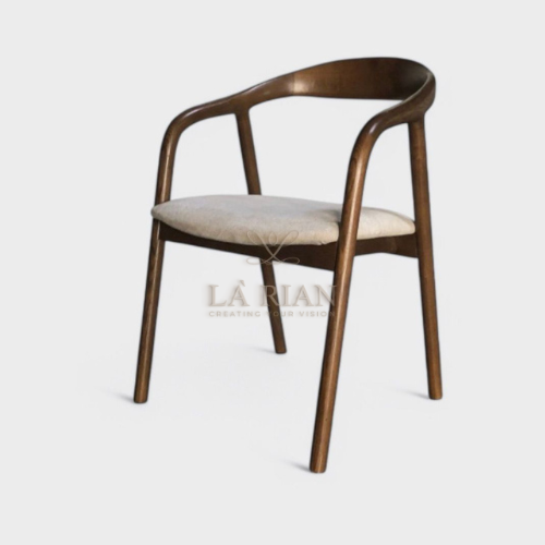 כסא אוכל גורדן אגוז\אלון מושב פשתן