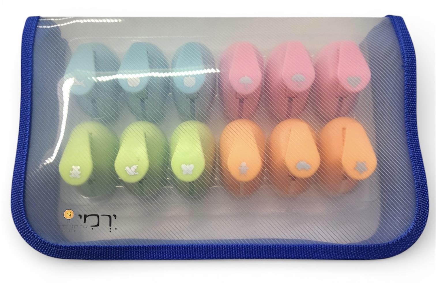 מחוררי צורות בתיק - מארז 12 יח'