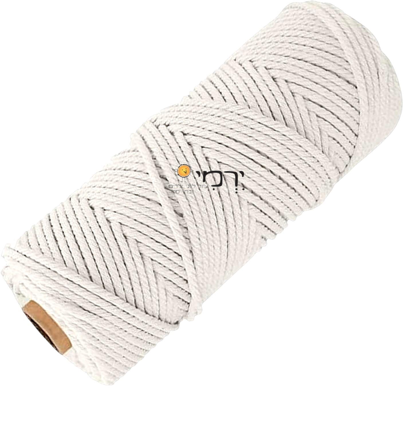 חוט מקרמה / כותנה 4 מ"מ