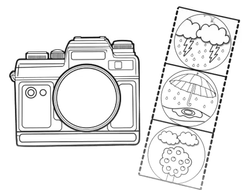 עבודת יצירה מצלמה לחורף