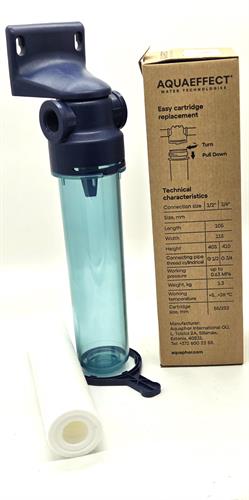 בית סנן שקוף 10" כניסה יציאה 3/4