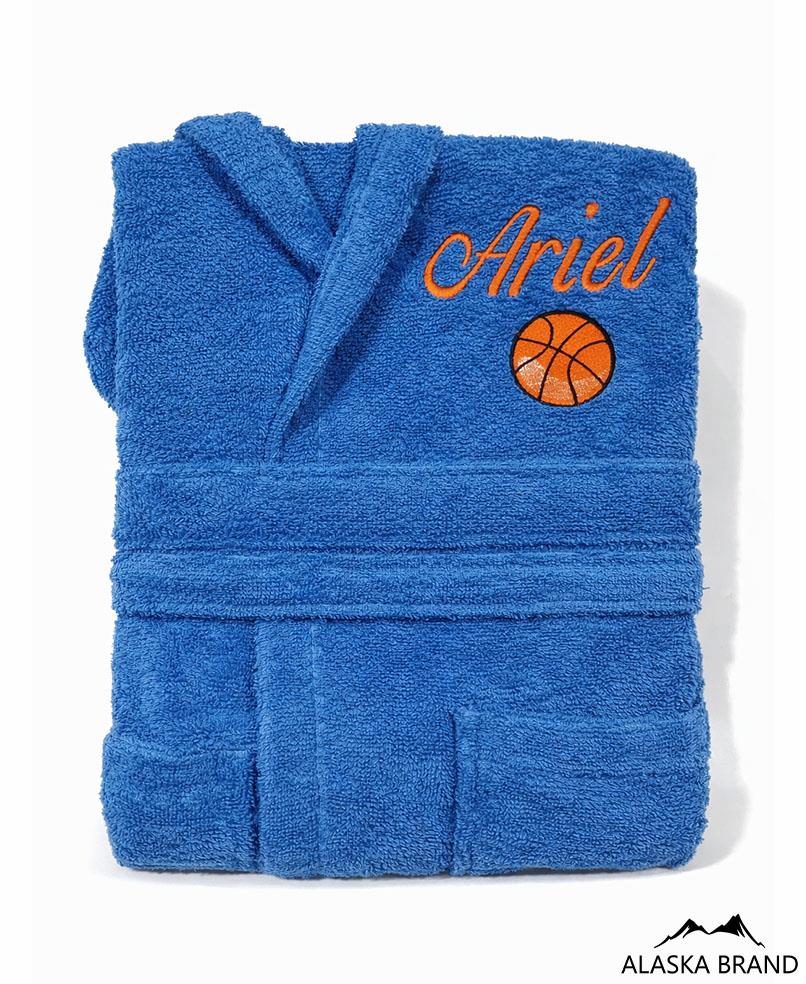 חלוקים לילדים ונוער - Basic עם כובע 100% כותנה | אפשרות לרקמה אישית