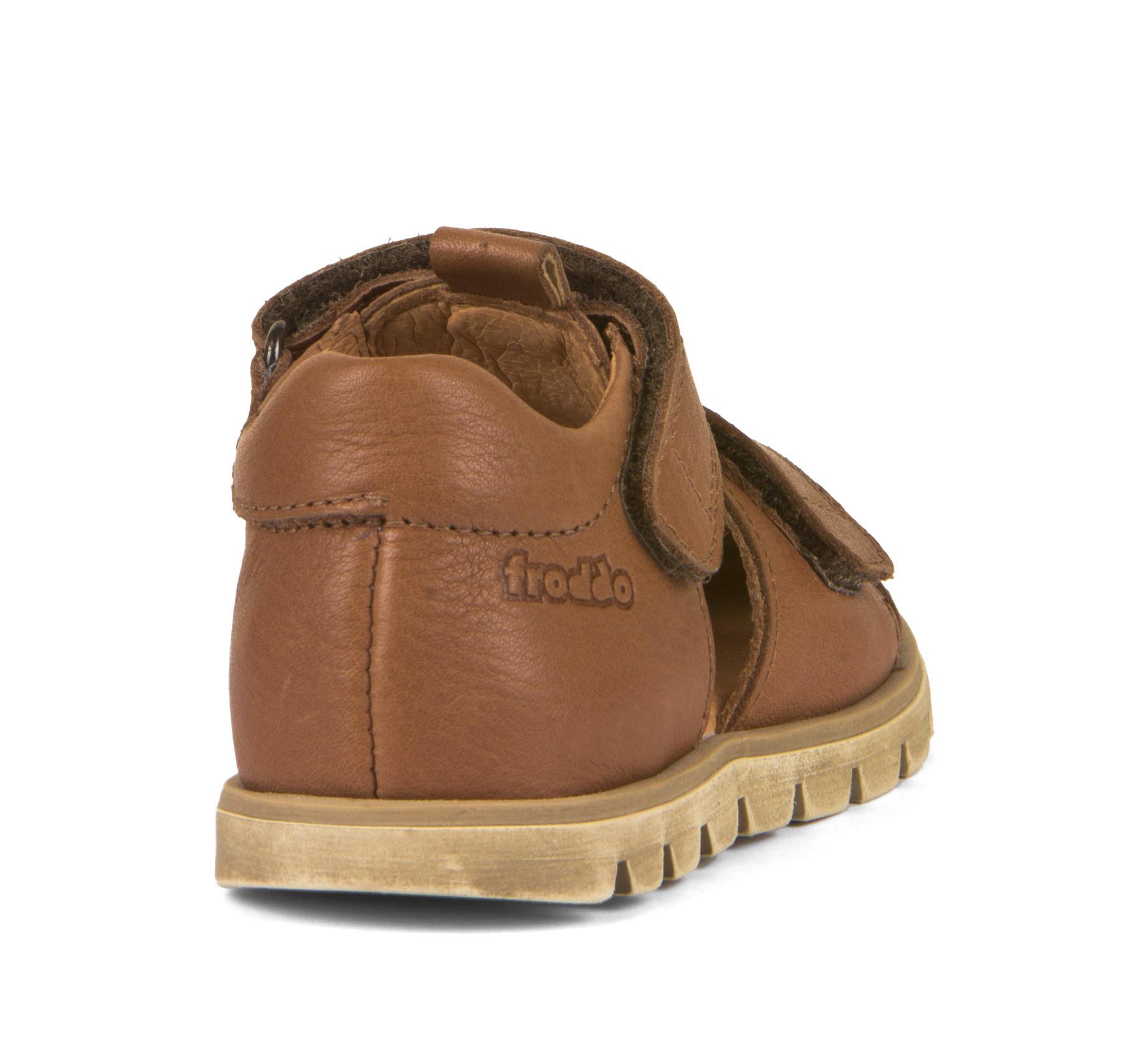 סנדלי עור פרודו וולקרו כפול FRODDO G3150213 BROWN