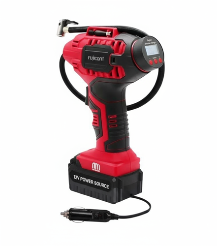 קומפרסור אוויר לניפוח גלגלי הרכב - עם צג דיגטלי