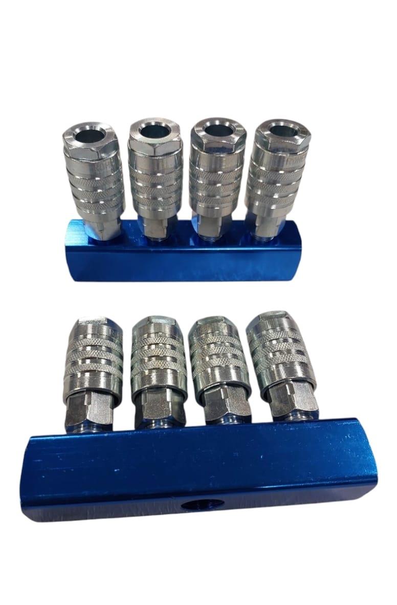 מפצל לחיבורי אויר 4 יציאות אויר חיבור מהיר קמפינג לייף