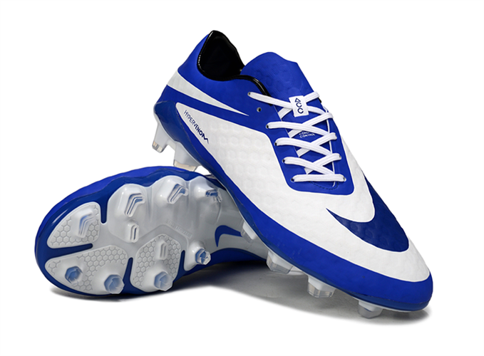 נעלי כדורגל Nike Hypervenom phantom FG לבן כחול